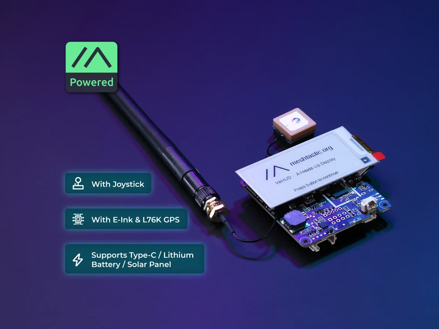 SmCpLoRa Meshtastic Node Wio SX1262 Develop Board Kit 868MHz 915MHz NRF52840 L76K GPS Grove With E Ink Display Low-power 862–930