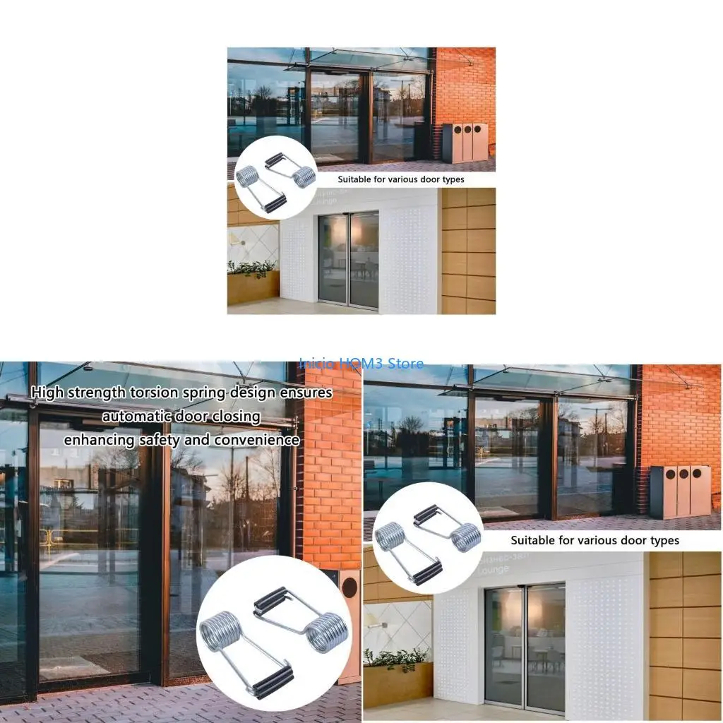 A5YD 6Pcs Butterfly SelfClosing  Automatic Door Closers with Rubber Bumper Enduring