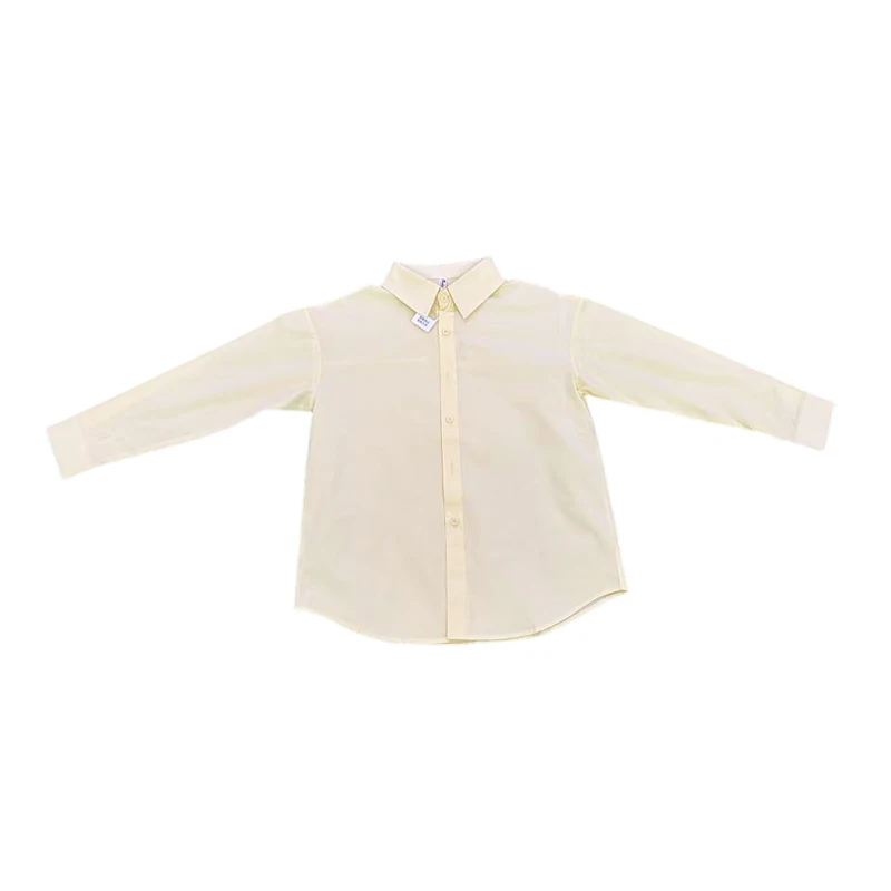 Nieuwe Vrouwen Lange Mouw Effen Kleur Losse Comfortabele Zachte Katoenen Dame Blouses Turndown Vrouwelijke Kraag Shirt Tops Kleding