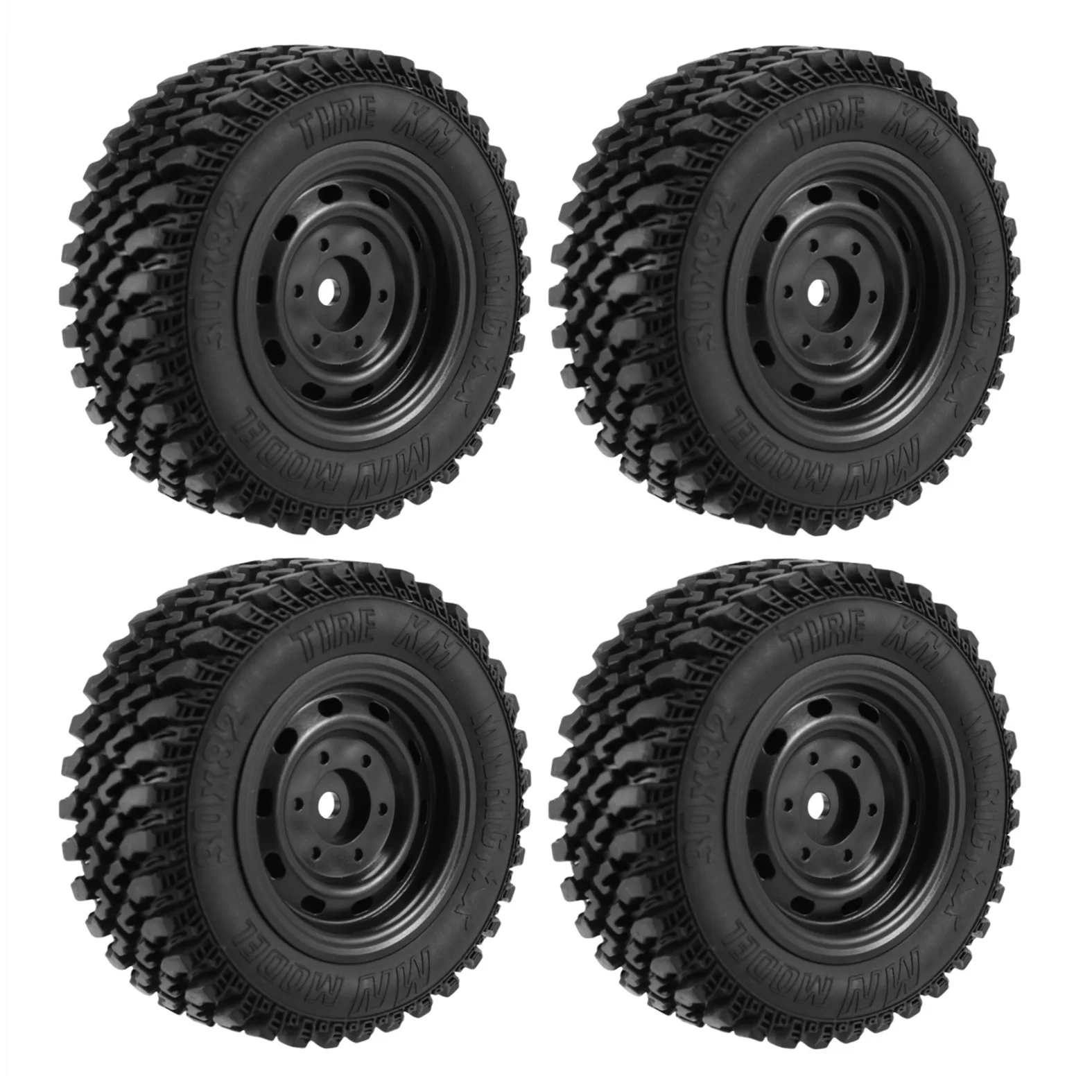 4PCS 80MM RC Tire RC Rubber Tire Professional Plastic Rubber Tire RC Accessory Upgrade Parts Fit for MN86 RC car