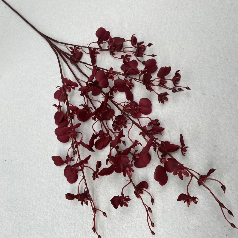 5 Stücke lange künstliche Blumen, tanzende Orchideen für Hochzeits-Hintergrund-Blumenarrangements, Party- und Wohnzimmerdekorationen – Detail 10