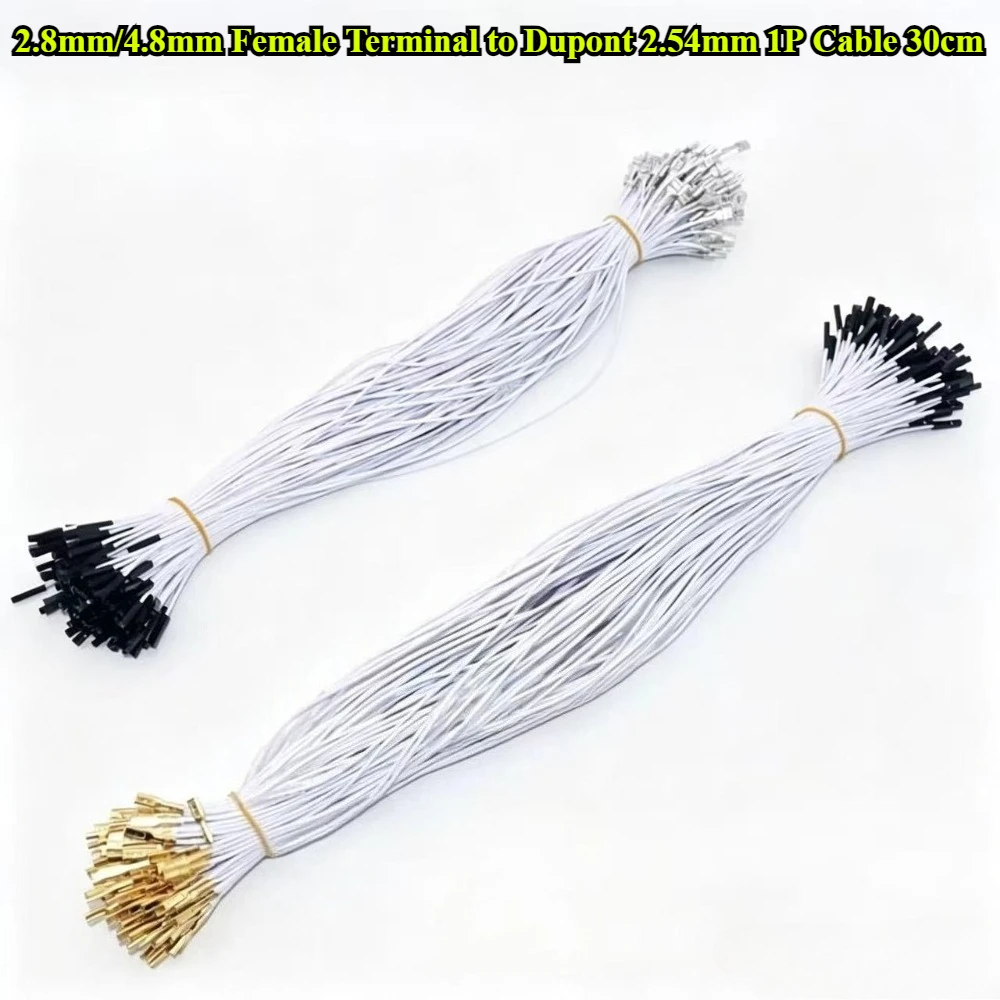 

2.8/4.8mm Female Terminal Cable to Dupont 2.54mm 1P Data Wire Arcade Game Board Raspberry Pi Sanwa Button Hitbox Controller DIY