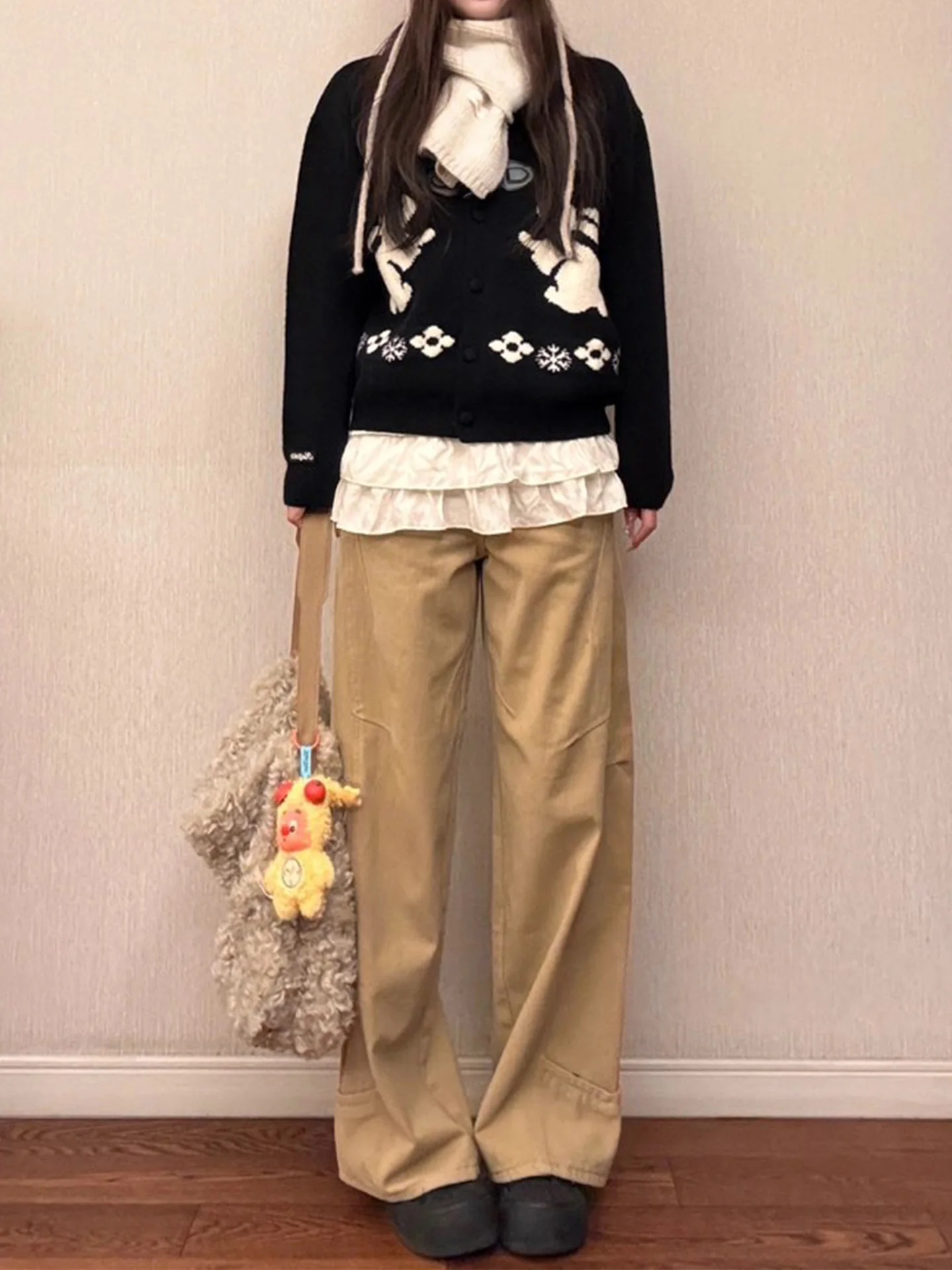 

Джинсы женские больших размеров в американском стиле, цвета хаки, летние, новые, свободные, в стиле BF, узкие, удлиненные, широкие брюки в пол