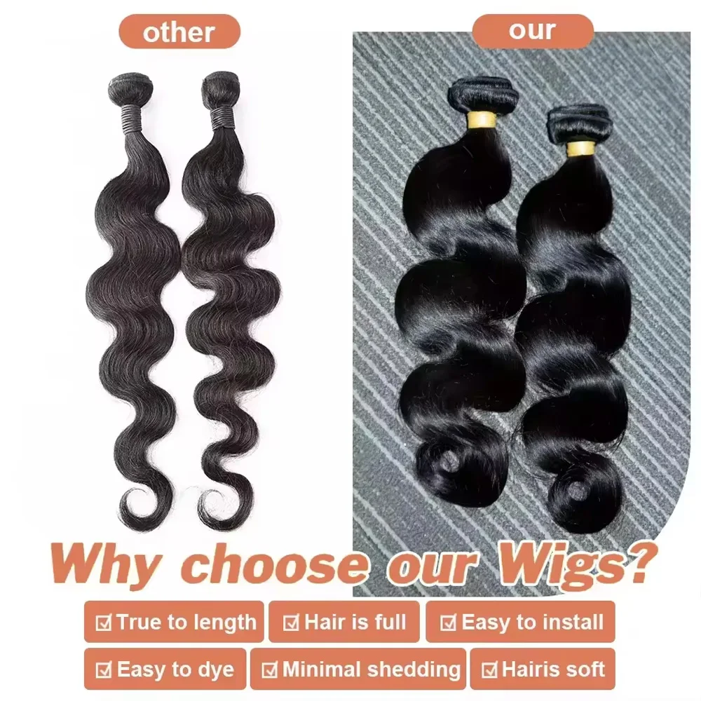 Menschliches Haar Bundles Körper Welle 100% Unverarbeitete Brasilianische Reine Haar Bundles Doppel Schuss Weben Körper Welle Bundles Menschliches Haar