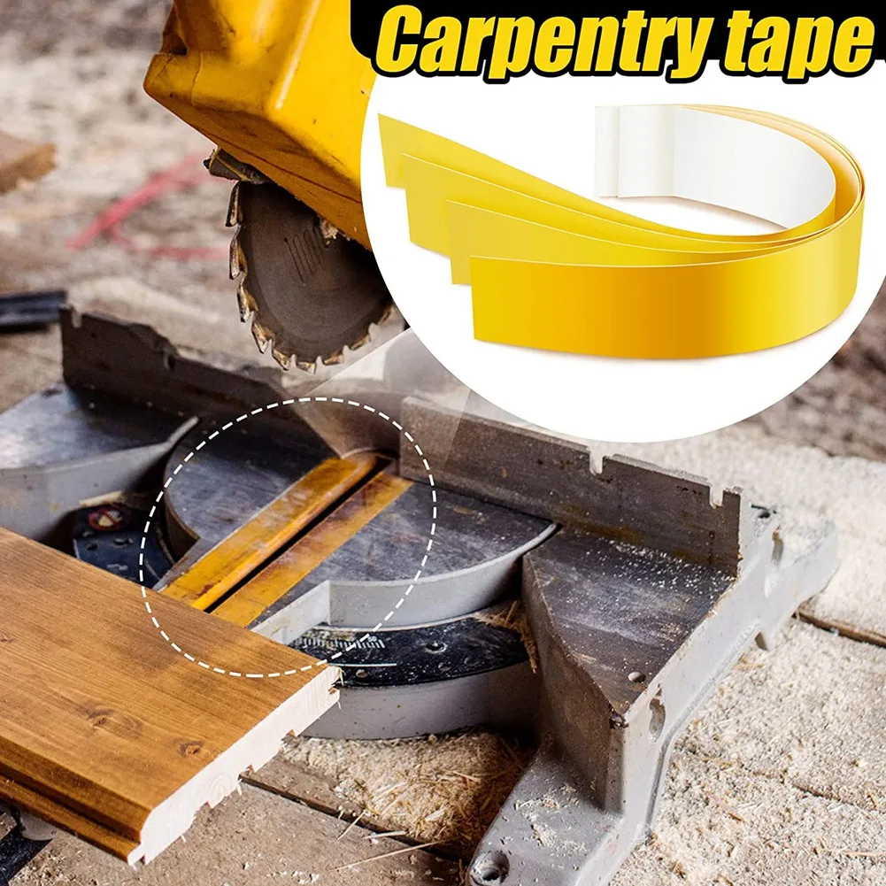 20Pcs Zero Space nastro per sega a nastro per la lavorazione del legno per troncatrice sega da tavolo strisce adesive in PVC posizionamento del taglio del legno
