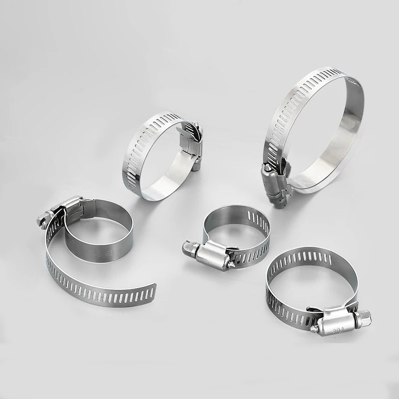 1pcs Hose Clamp Adjustable Drive Hose Clamp Fuel Line Worm Size Clip Hoop