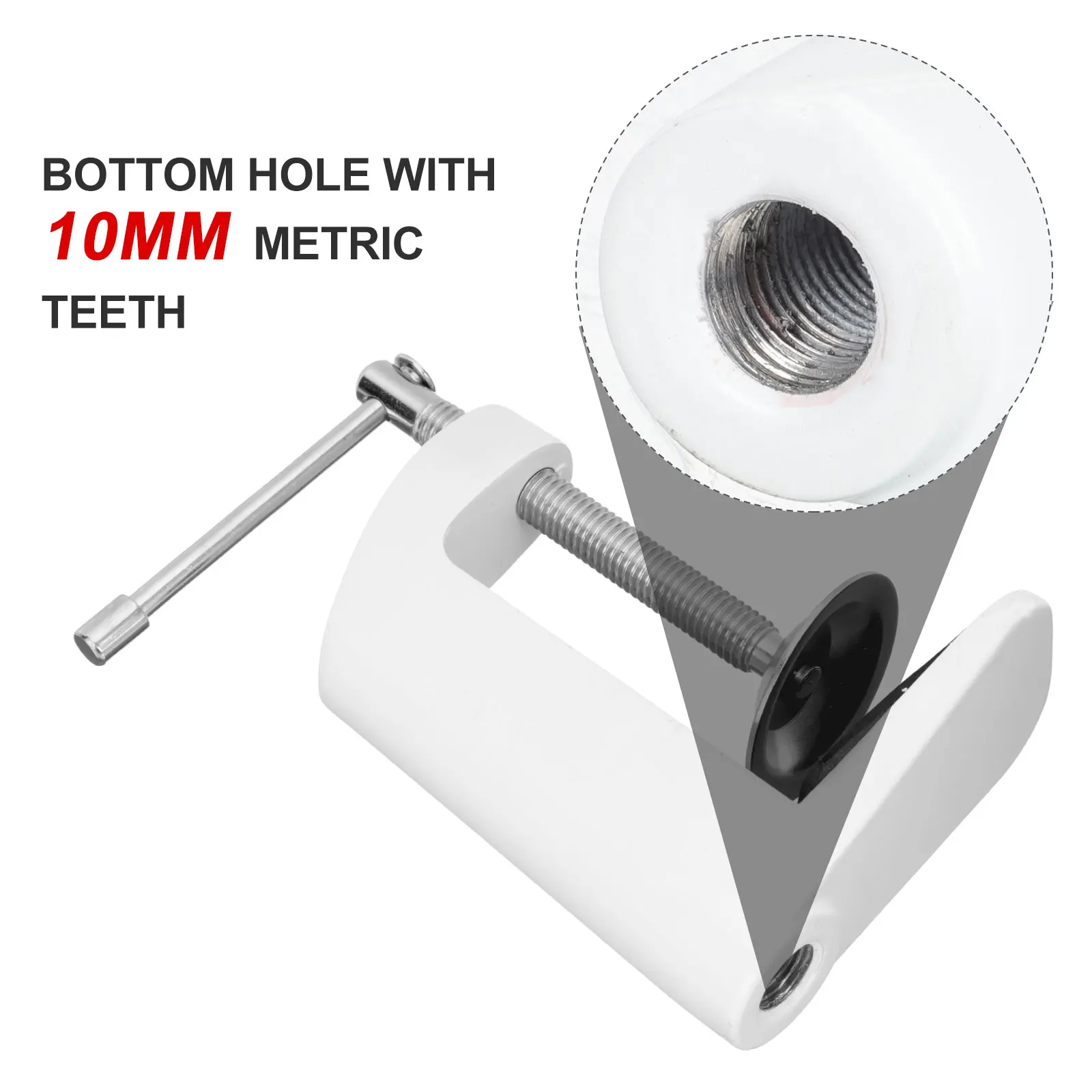 

Table Clamp C-Clip Heavy Duty Metal Retaining Clip for Desk Lamp Microphone Sturdy Durable Simple Design C Clamp