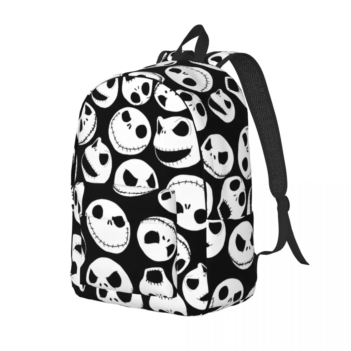 Zaini in tela con motivo Jack Skellington con stampa 3D personalizzata per l\'incubo prima di natale borse da viaggio per la scuola universitaria