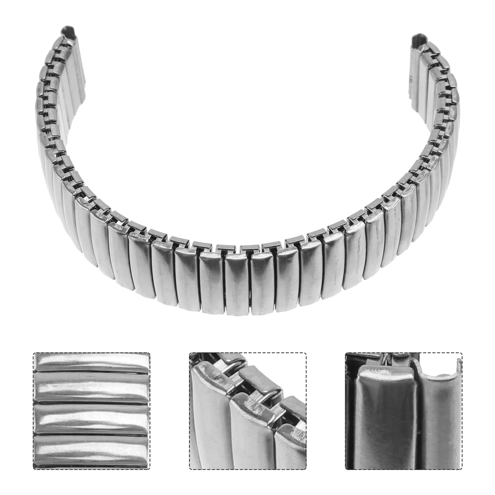 Comodo cinturino per orologio da uomo, delicati orologi da uomo anziani in acciaio inossidabile elastico