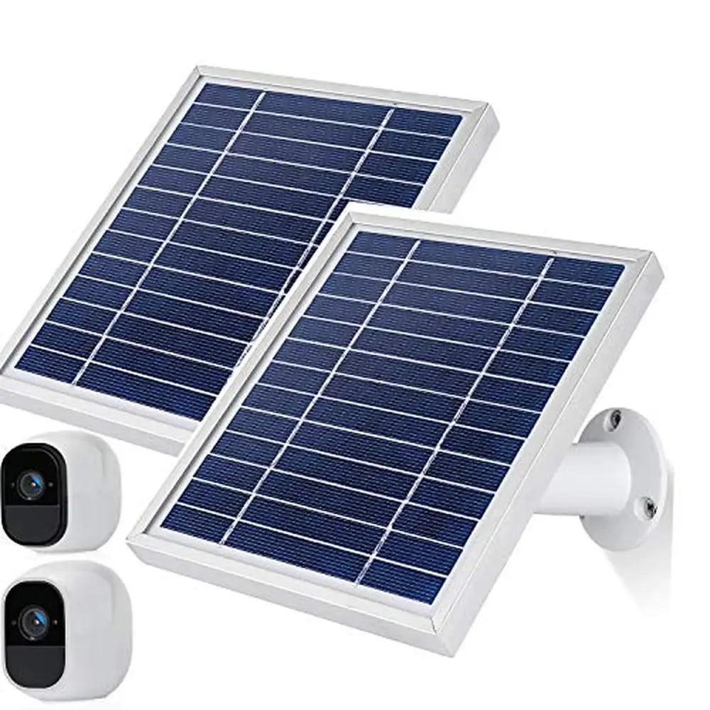 Arlo Pro/Pro2 Solar Panel Kit 11.8ft Cable Adjustable Mount 2 Pack)