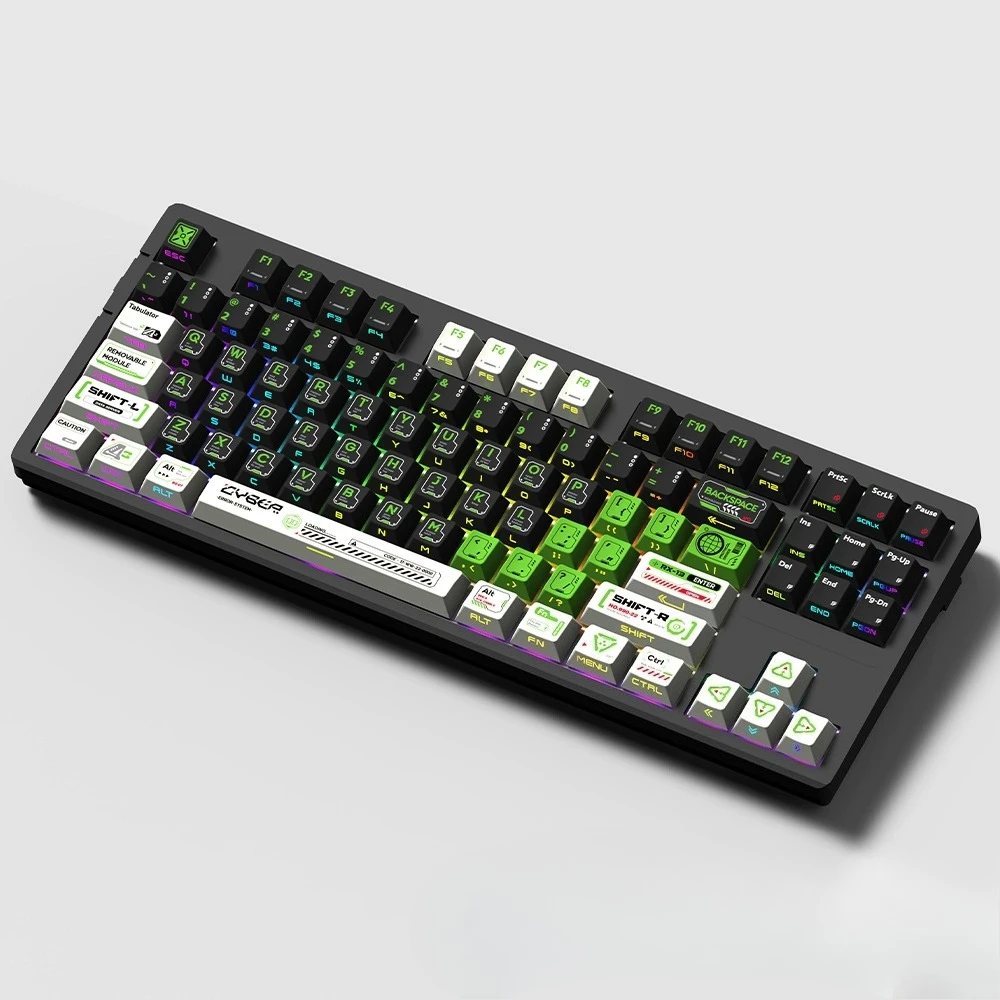

Phantom Mech Theme Keycaps Set PBT Cherry Profile 129 Keys Custom Original Handmade Keycaps for Mechanical Keyboard Accessories
