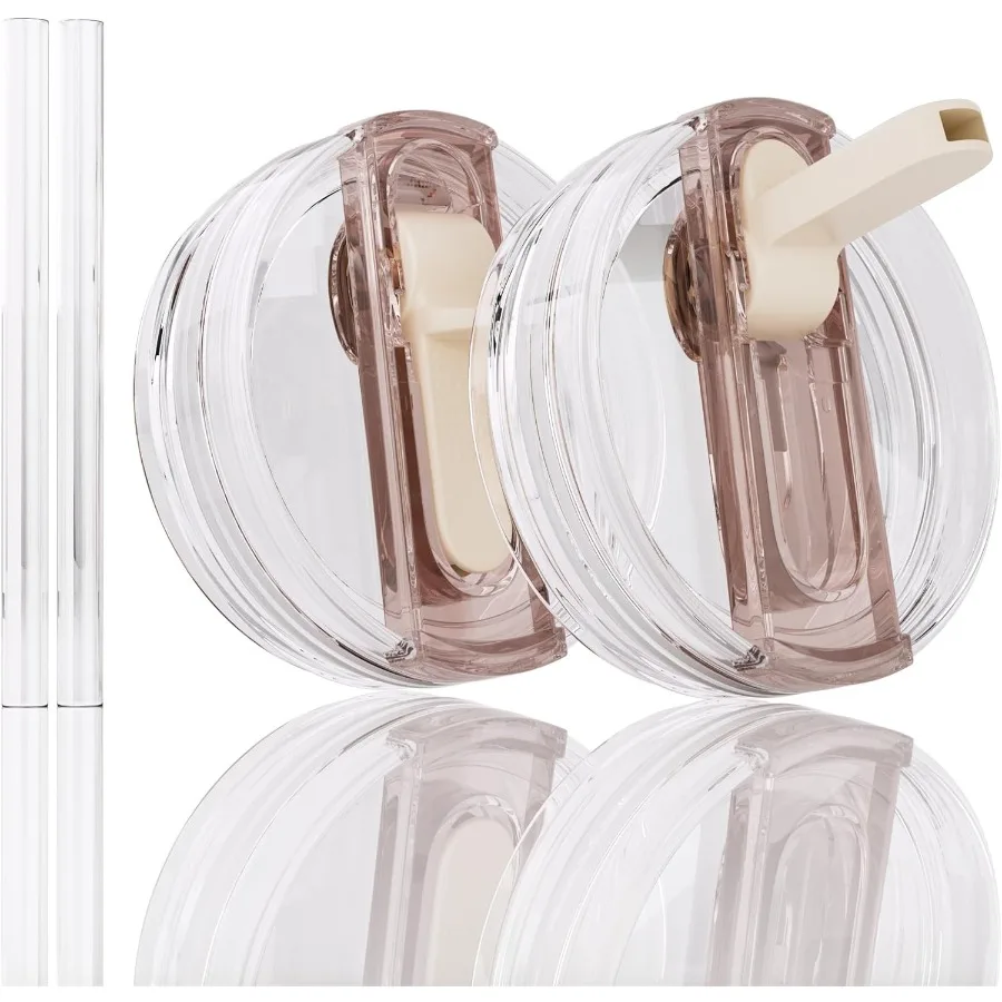 

2 упаковки сменной крышки для стакана Quencher H2.0 ProTour с откидной соломенной крышкой для чашки, герметичная, не проливающая, простая в использовании, многоразовая