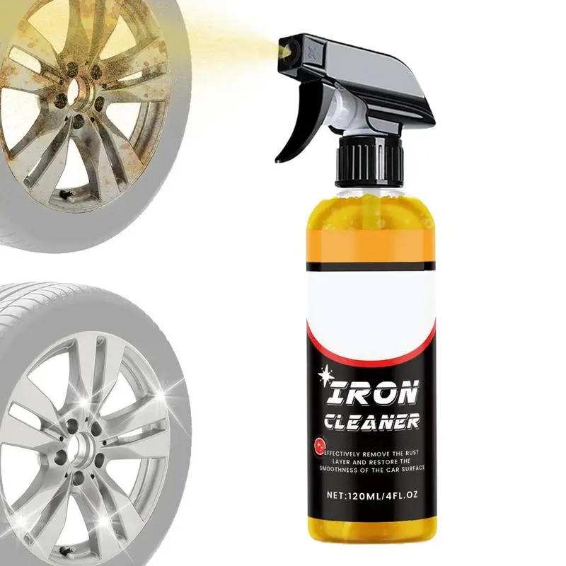 

Средство для удаления автомобильного железа, 120 мл, средство для удаления железного порошка, долговечный очиститель для детализации автомобиля, принадлежности для технического обслуживания автомобиля для рамок кузова