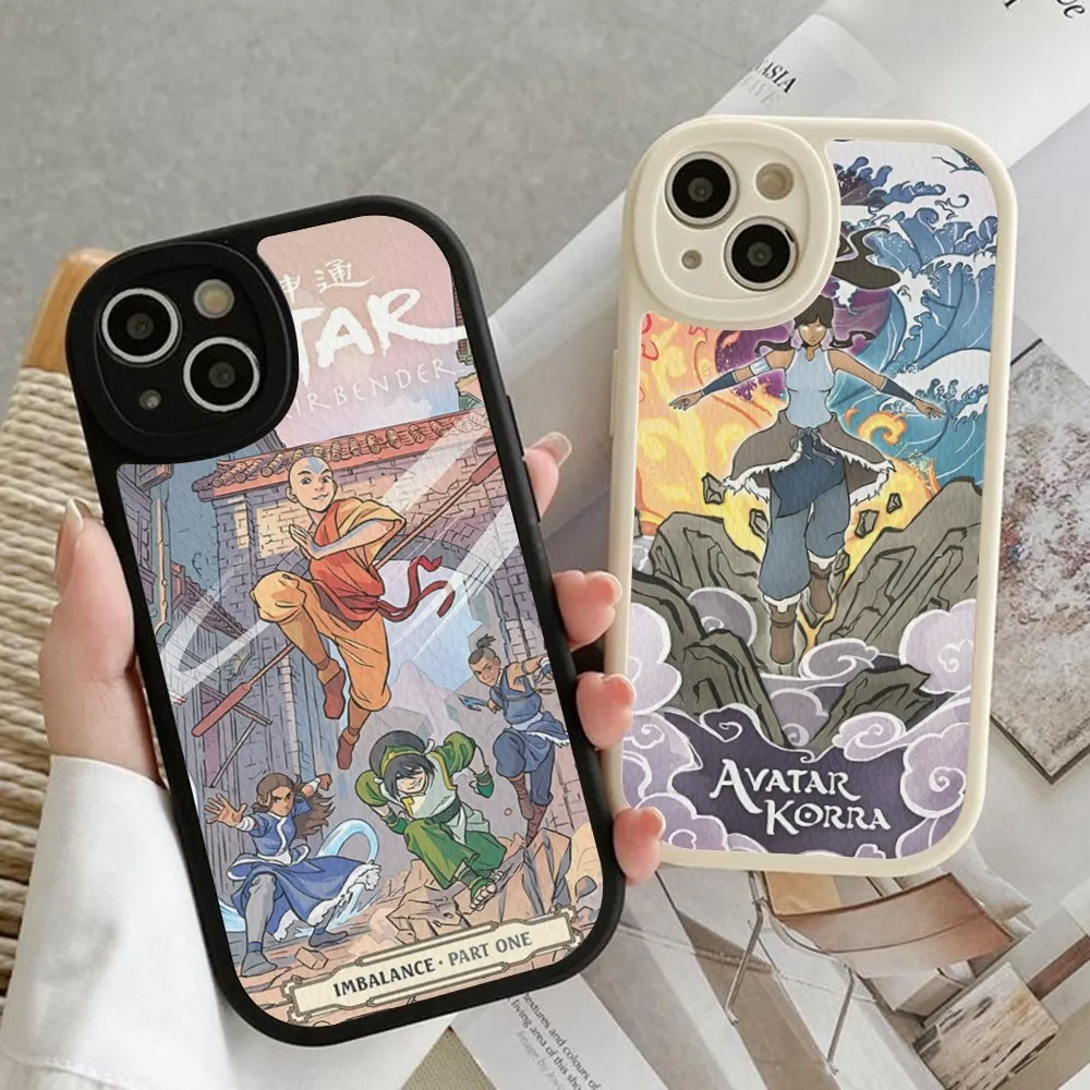 Avatar The Last Airbender Phone Case Hard Leather For IPhone 16 15 14 13 12 Mini 11 14 Pro Max Xs X Xr 7 8 Plus Fundas