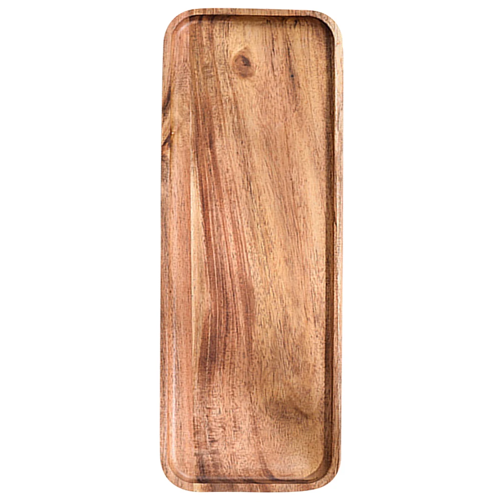 

Rectangular Wooden Tray Food Storage Plate Bread Snack Serving Tray Multipurpose Kitchen Party Picnic Bbq Breakfast