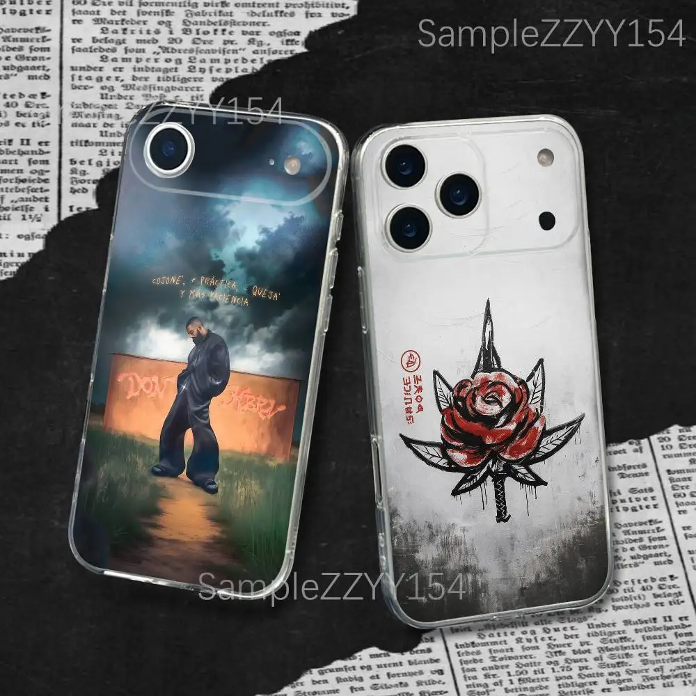 

Eladio C-Carrion DON KBRN Phone Case For iPhone 17,16,15,14,13,12,11 Pro,Max,Plus,X,XS,XR,SE4,E Mini Transparent Soft Cover