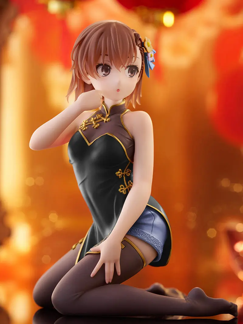 Taito Misaka Mikoto Anime Figure A Certain Scientific Railgun Cheongsam Ver Collectible Model Desktop Decoration For Anime Fans