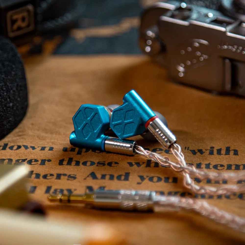 SENFER MT200 Titanium Plated Diaphragm Dynamic In Ear Earphones Audiophile IEMs Headphones Earplugs Detachable MMCX