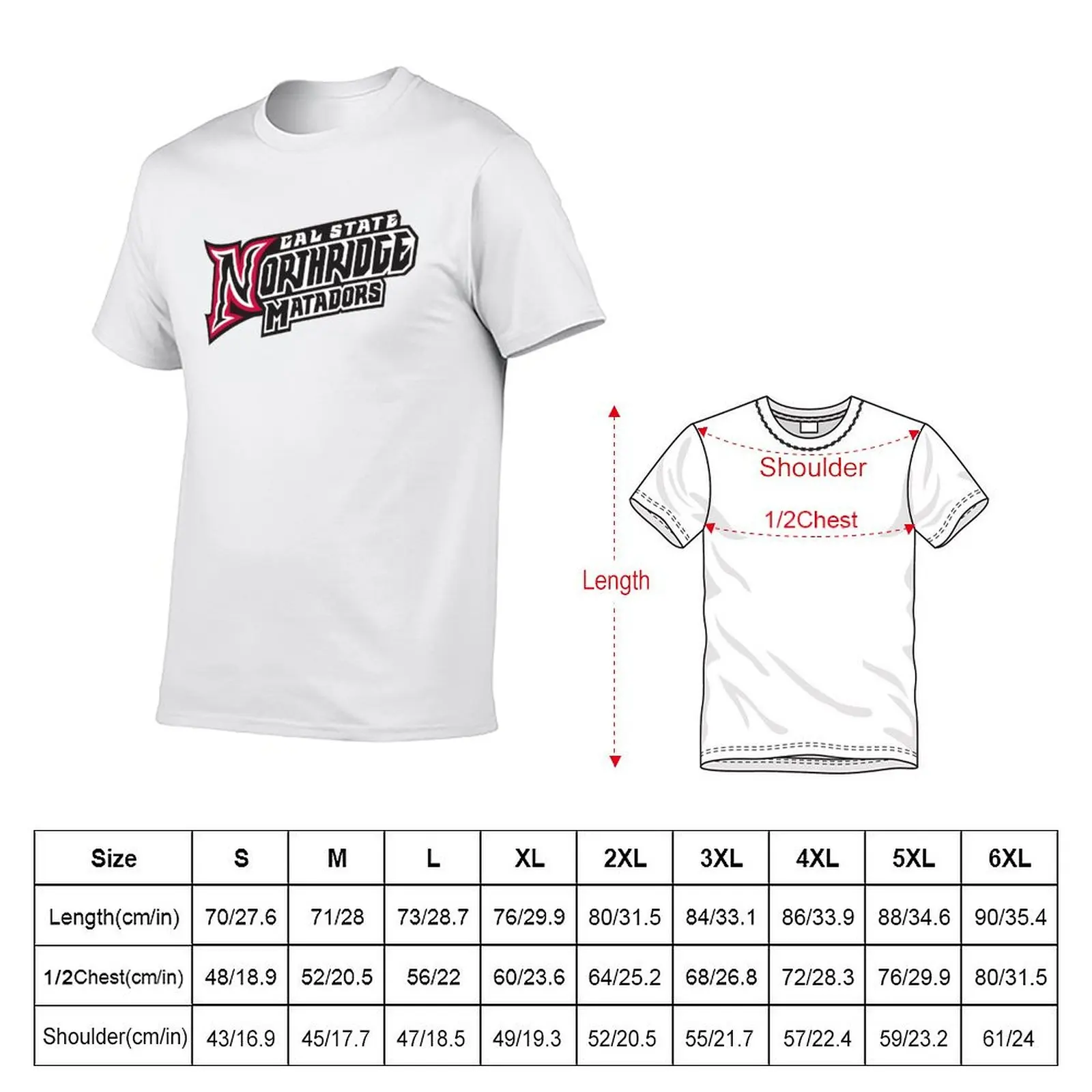 Cal State Northridge Matadors T-Shirt Plus Size Gym Sports T-Shirt