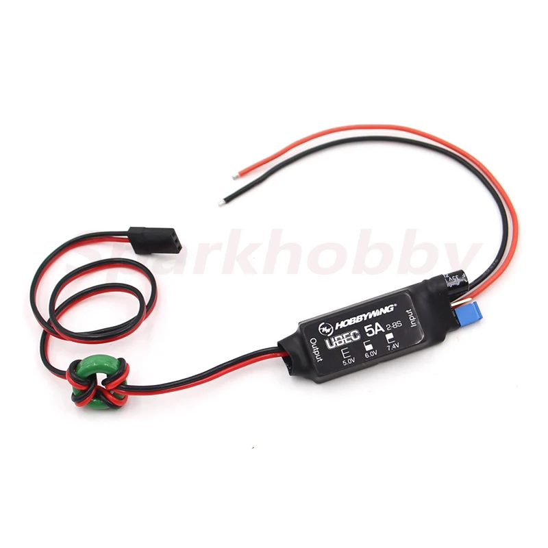 Hobbywing UBEC 3A 2-6S Lipo / 5A 2-8S Lipo Voltage regulation Power Supply Module Antijamming Suitable for RC Fixed Wing Drones