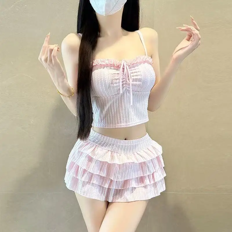 3 Pieces Halter Triangle Bikini 2026 String Swimsuit Women & Cover Up Swimwear Female Bathing Swimming Swim Suit Beachwear