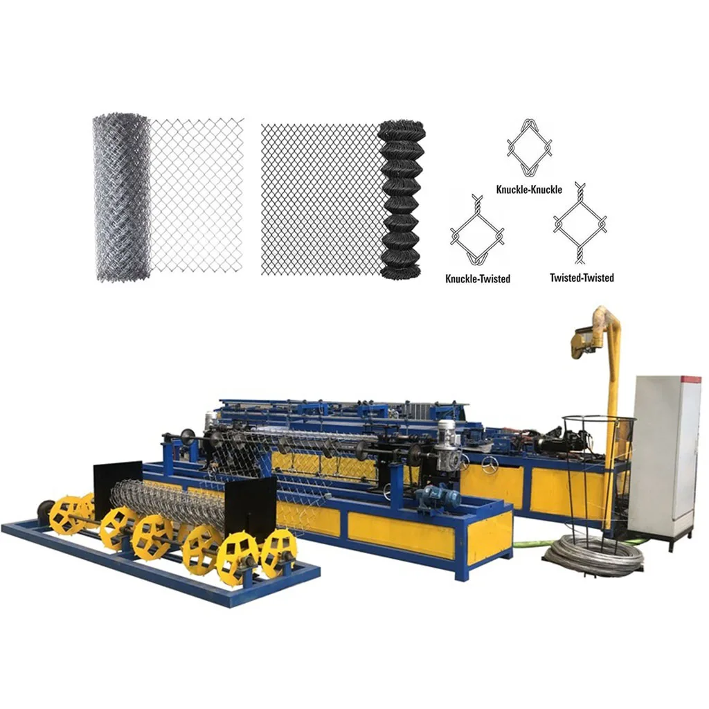 Chain Link Fence Machine Automatic Hook Mesh Wire Netting Weaving Looper for Construction Sports Field Farm Fencing Customized