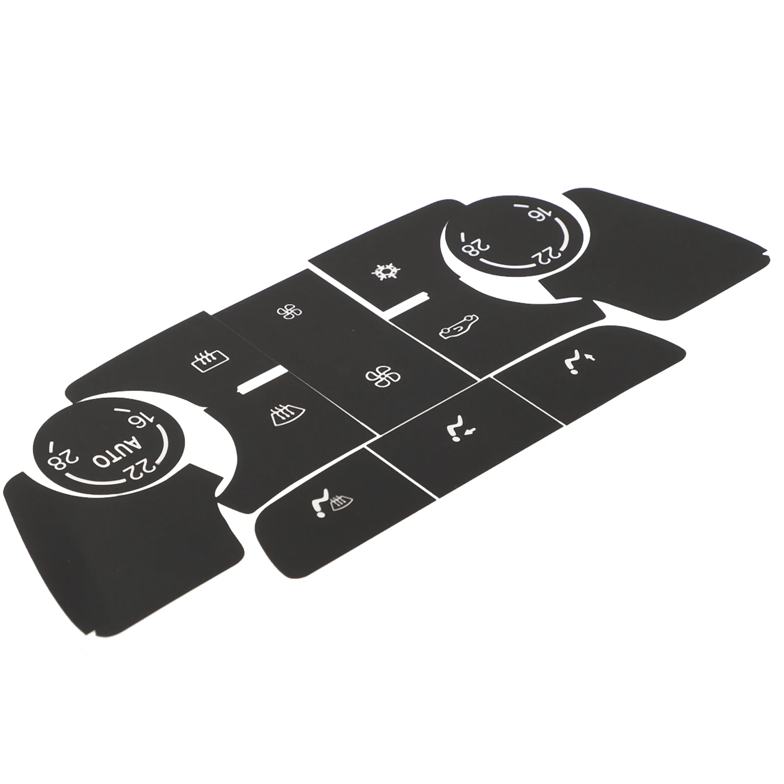For Buick Verano A/C Button Overlay Decals Compatible with Verano and Climate Control Panels Matte PVC Material