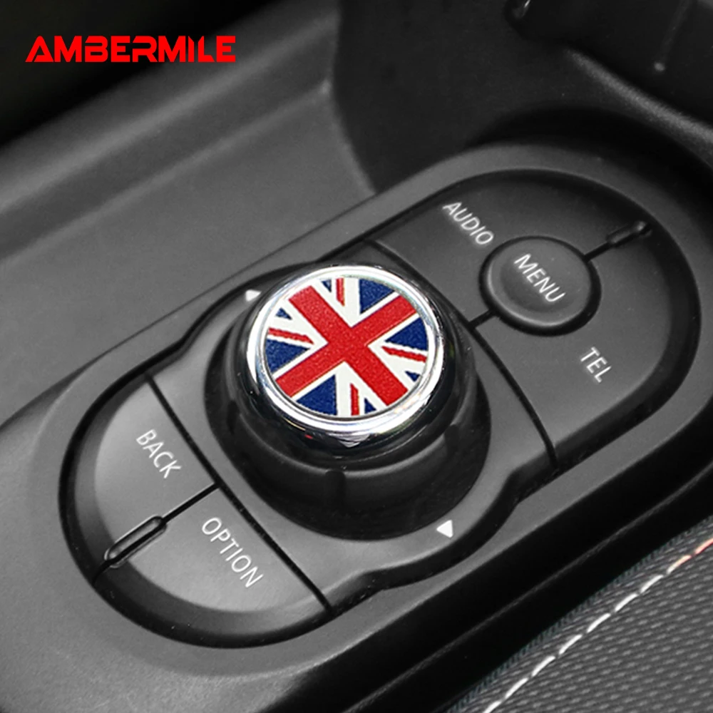 Car Accessories for MINI Cooper F55 F56 F57 F60 Countryman Clubman Central Control Volume Multimedia Button Knob Sticker Styling