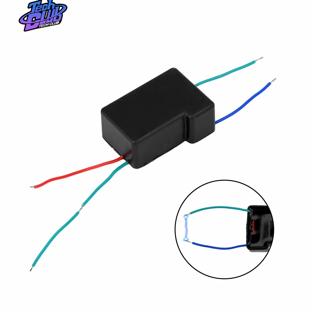 50KV High Voltage Pulse Arc Generator Inverter Step Up Boost Transformer Super Arc Ignition Coil Module DC 3.7-6V To 50KV 2-3A