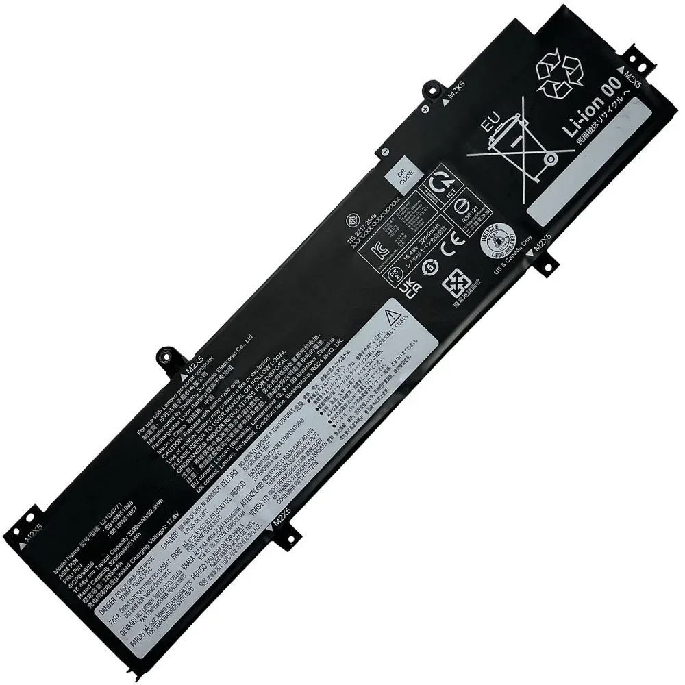 Imagem -02 - Bateria do Portátil para Lenovo 15.48v 54.5wh L21c4p71 L21d4p71 L21l4p71 L21m4p71 Sb10w51967