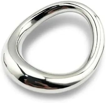 Curved Stainless Steel Delay Ring Exercise Stretch Ring Fixed Exercise Accessories（48 x 54 mm