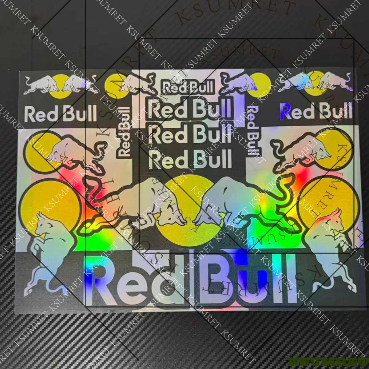 Vinilo para láser Red Bull Racing pegatinas de motocicleta casco emblema Logo calcomanías de tanque HONDA CBR1000RR 600RR YAMAHA R1 R3 R6