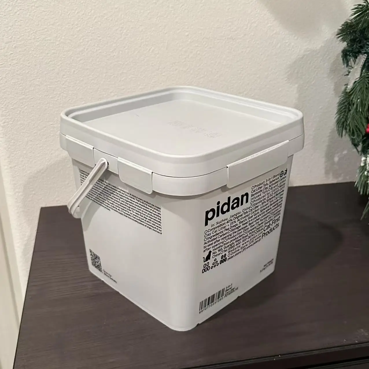 Arena para gatos de tofu Pidan, aglomerante, desechable por el inodoro, ultra absorbente y de secado rápido, arena 100% natural, soluble en agua, reutilizable.