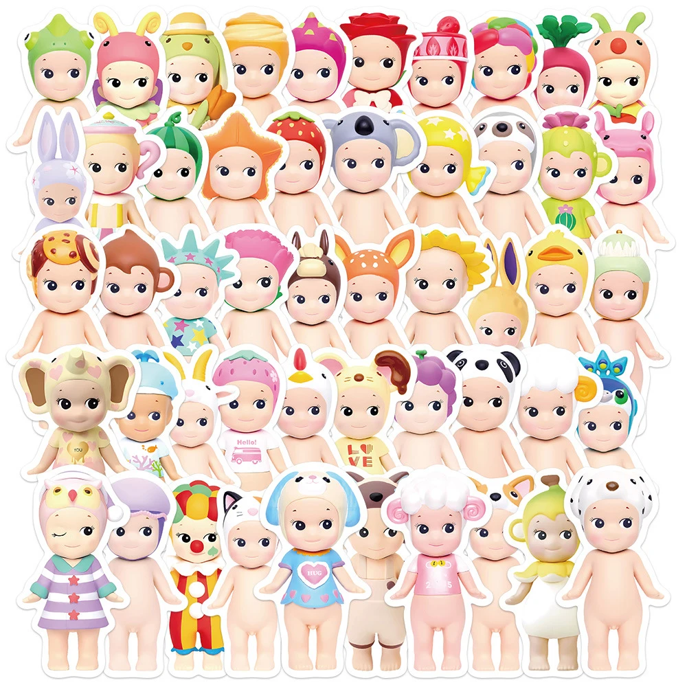 10/30/50pcs Cute Sonny Angle Doll Graffiti Stickers Decals DIY Car Fridge Notebook Laptop Phone Decoration Sticker Kids Toys