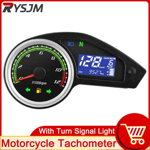 Tacómetro de motocicleta AD con luz de señal de giro para Honda NXR150 NXR125 Bros 2003-2014 CRV Digital LED odómetro velocímetro MPH