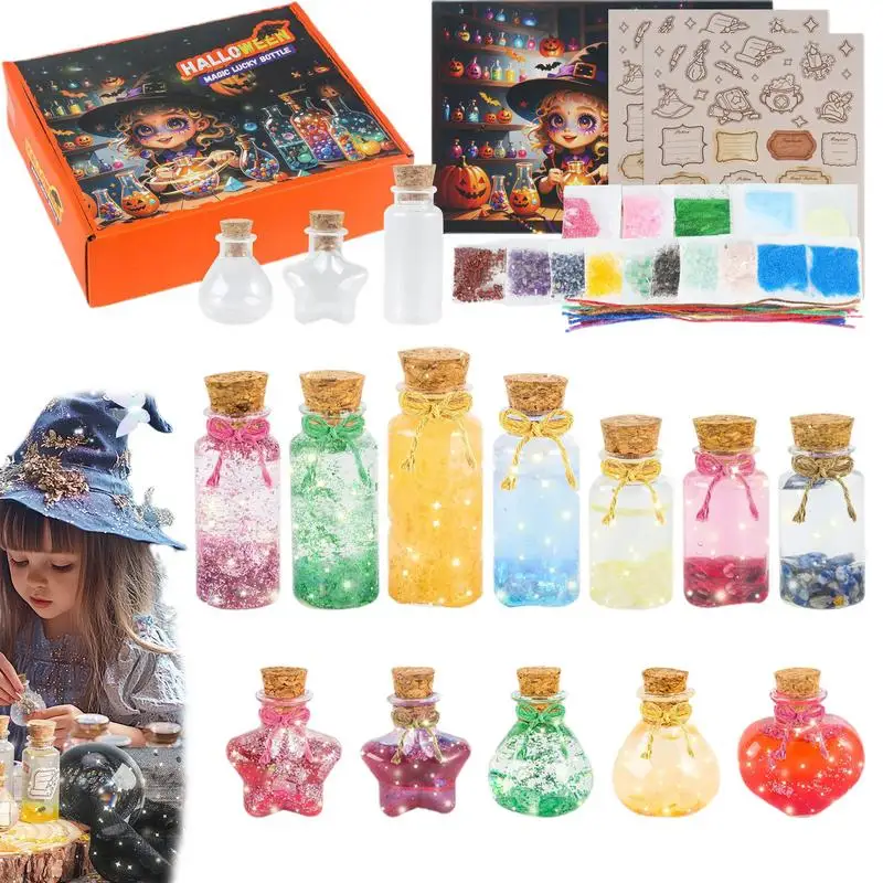 

Mystery Potion Craft Kit Glow In The Dark Handmade Set Halloween Craft Kit Fairy Potions Kit Kids Potion Making Kit Cute Storage