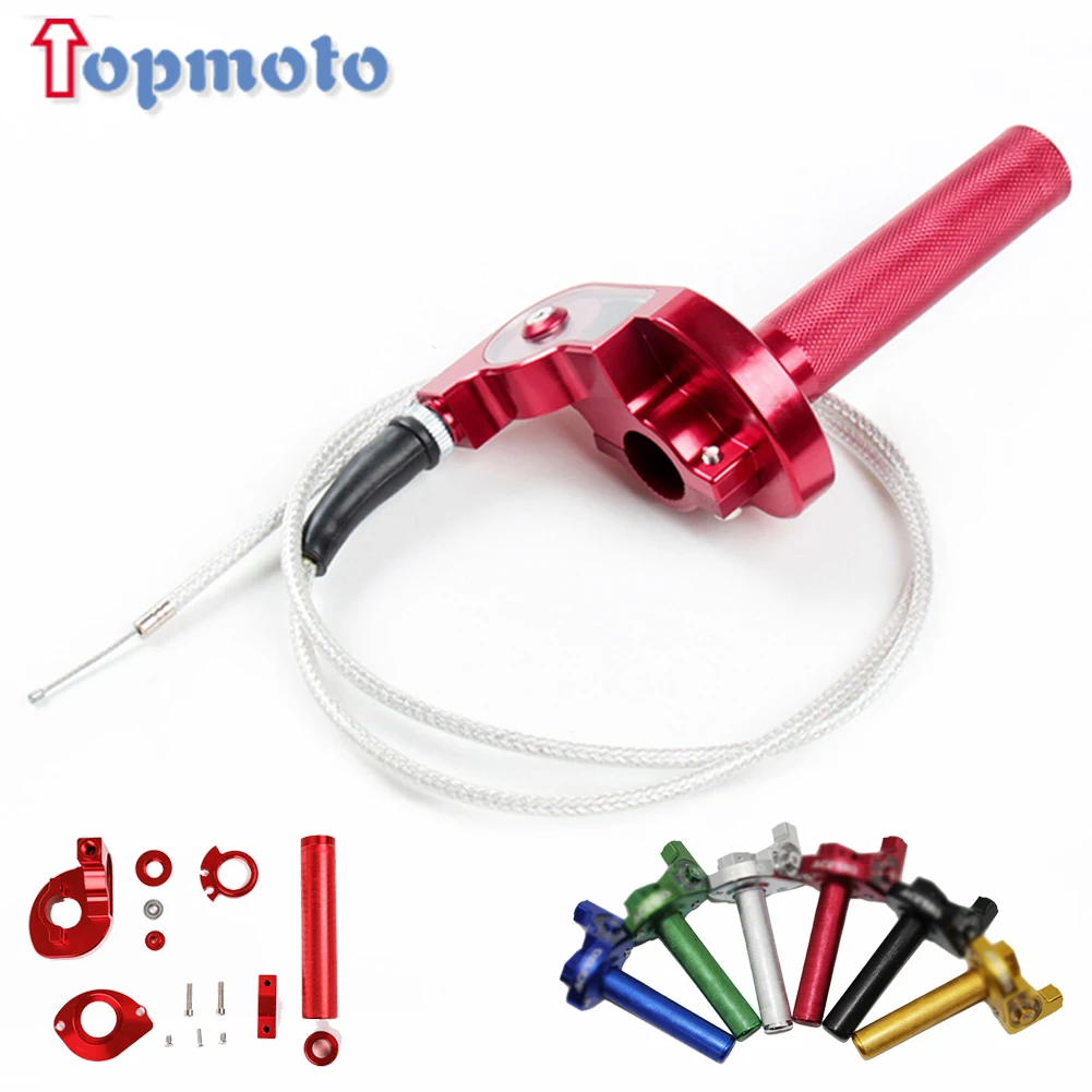 CNC Aluminum Quarter Turn Quick Twister With Throttle Cable  For 7/8