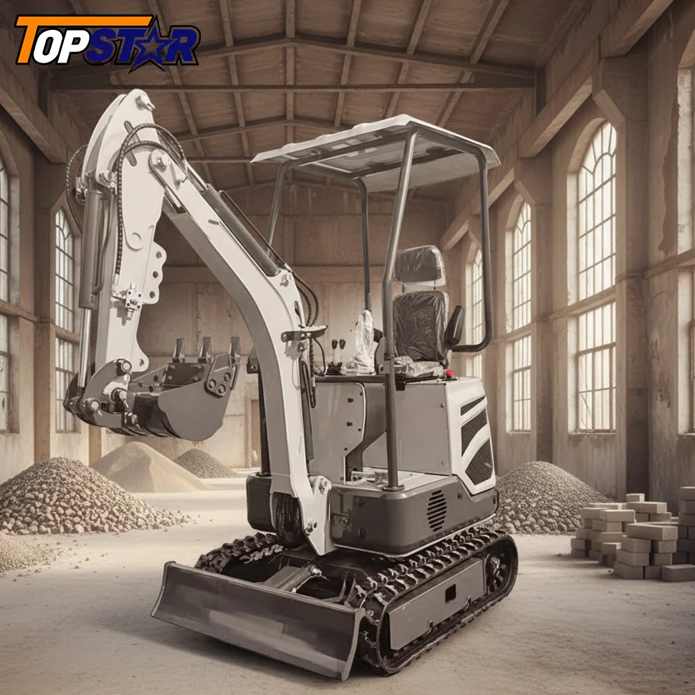 Customized Mini Excavator Compact Tracked Type EUR5 & EPA & ISO Certified for Small Warehouse Projects Residential Landscaping