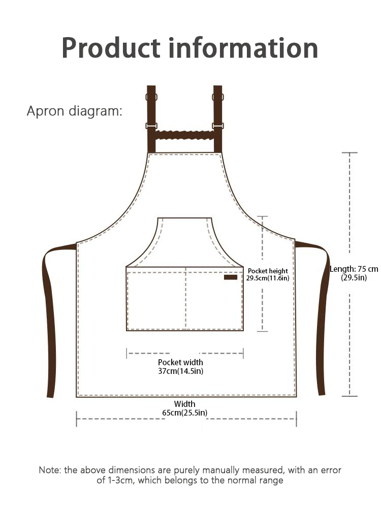 Mono delantal impermeable flexible: ropa protectora suave para restaurante, cafetería y uso al por menor, cómodo y resistente a las manchas