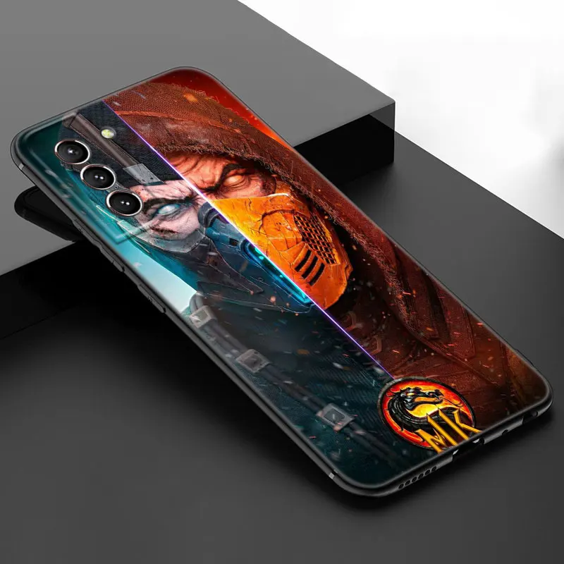 Mortal Kombat Phone Case For Samsung Galaxy S23 S21 S20 FE S24 S22 Ultra S10E S10 S9 S8 Plus Black Silicone Cover