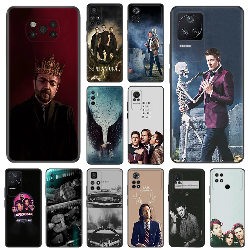 Matte Phone Case for Xiaomi Mi Poco F3 F4 F5 X3 X4 X5 M3 M4 Pro GT M5 C40 C50 C51 M5S Supernatural We Are Home Black Soft Cover