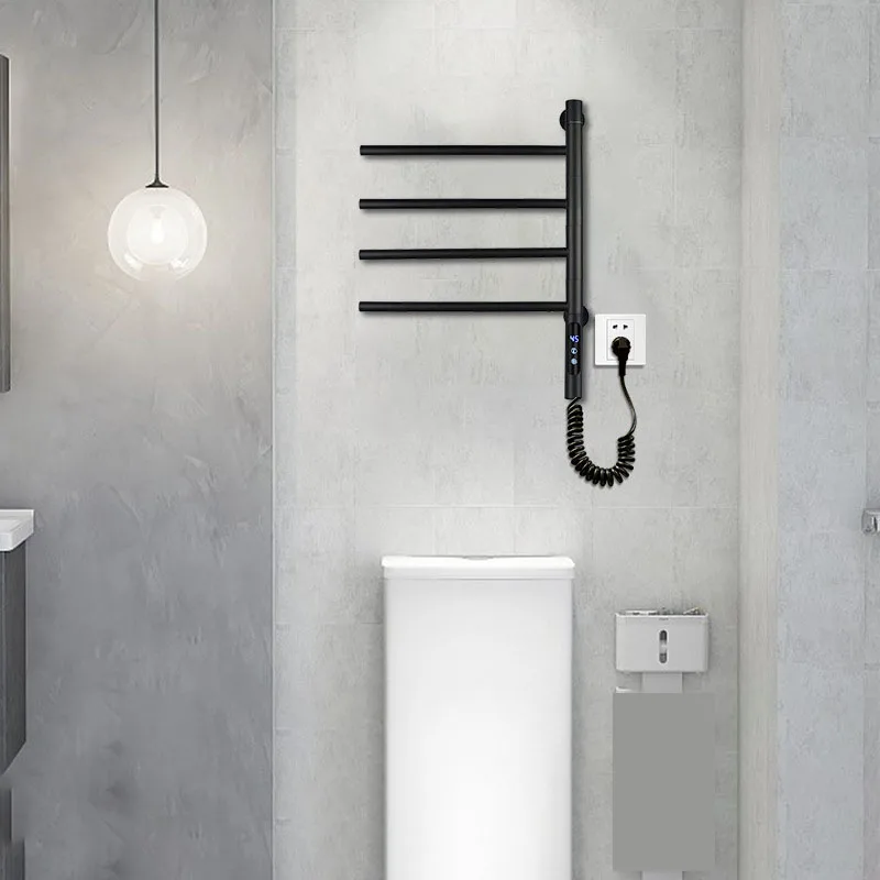 Smart Heated Electric Towel Racks Heater Drying Rack Stainless Steel Electric Electric Heating Towel Rack