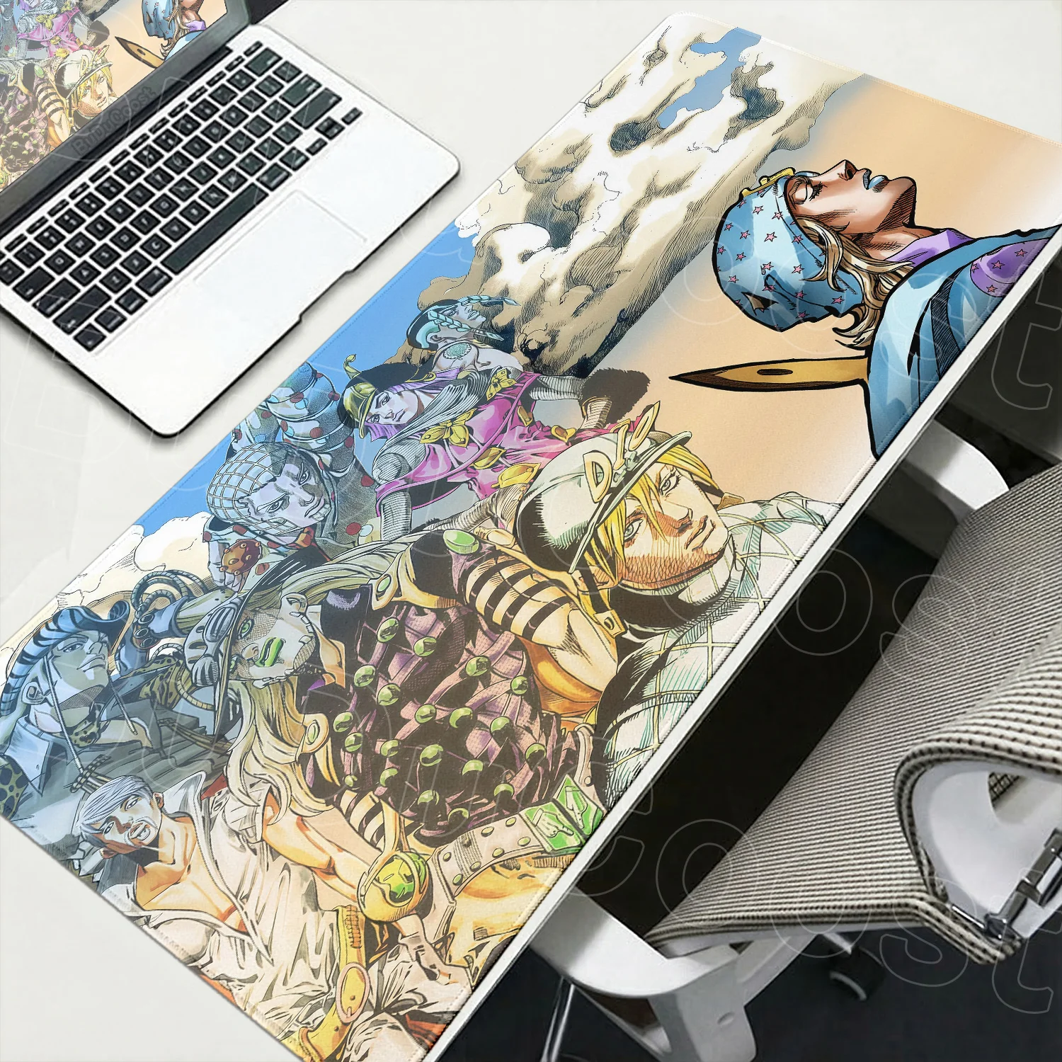 New Jojo Bizarre Adventure Anime Mouse Pad 400x900mm Laptop Office Extend Desk Mat Kawaii Joseph Joestar Cabinet Keyboard Carpet