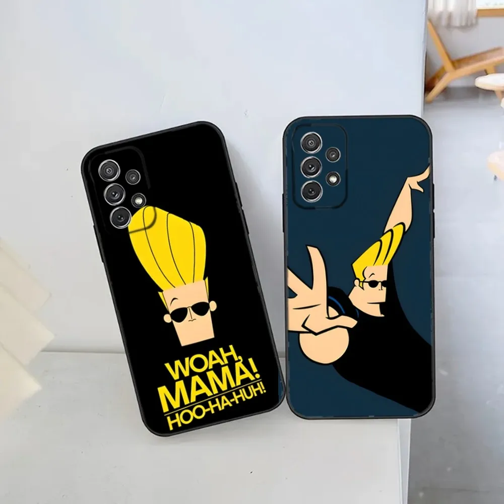 Cartoon J-Johnny Bravo Phone Case For Samsung S21,S22 Ultra,S20,S30 plus,S22 plus,S23,S30 ultra 5G Silicone Cover