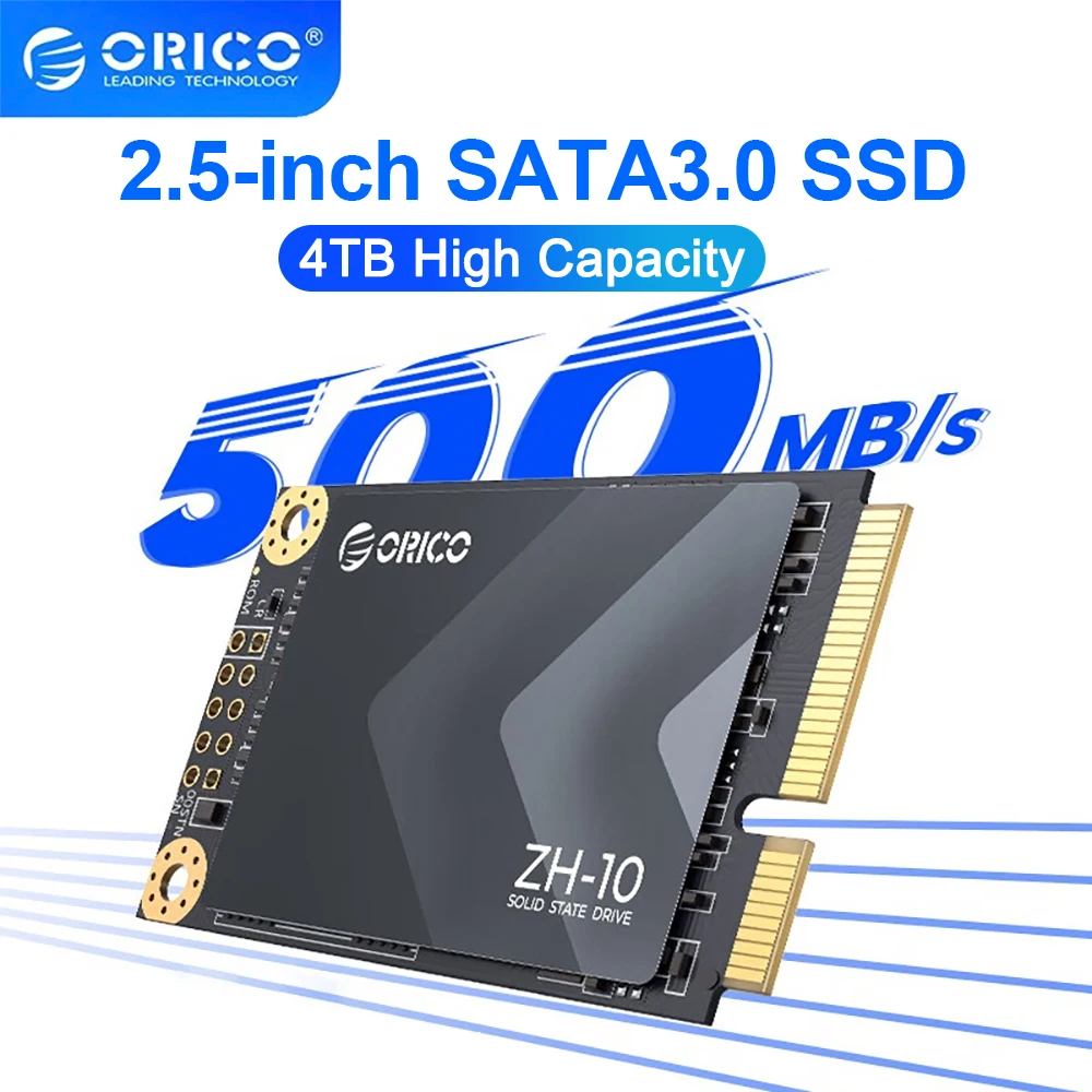 ORICO 2.5'' SATA SSD 1TB 2TB 4TB High Capacity 2.5 Inch SATA3.0 Internal Solid State Hard Drive Design for DIY User