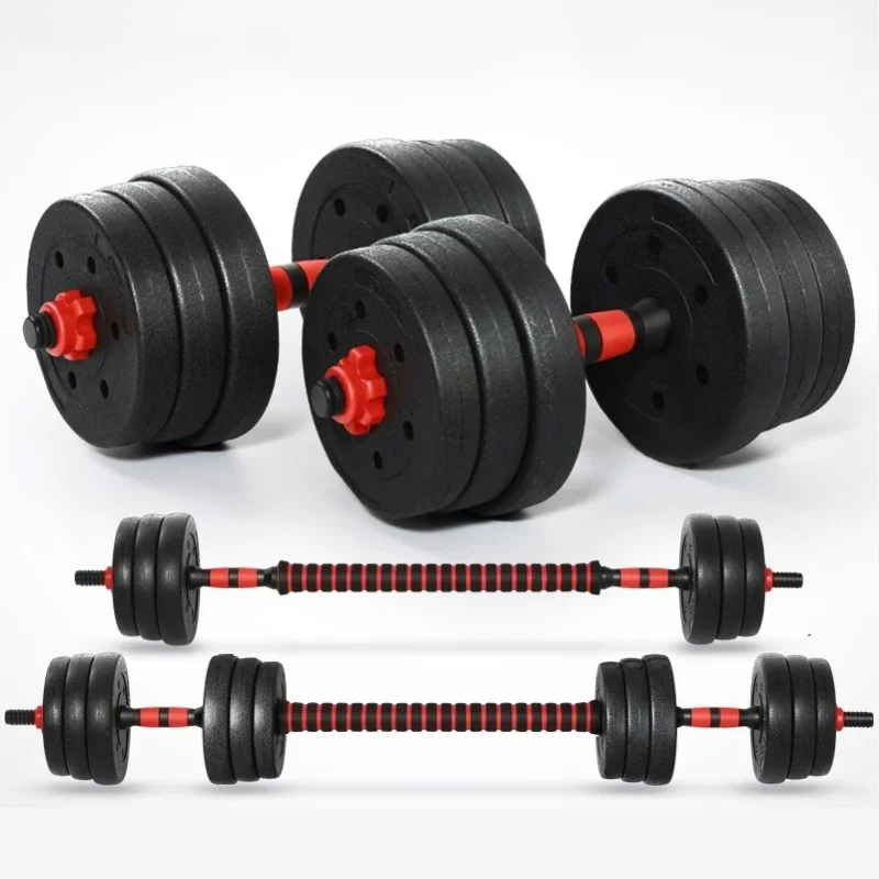 40cm-50cm-ソリッドスチールダンベル-スピンロックバーコネクター-ホームジムフィットネスワークアウト-バーベルロッド-ウェイトリフティングハンドル