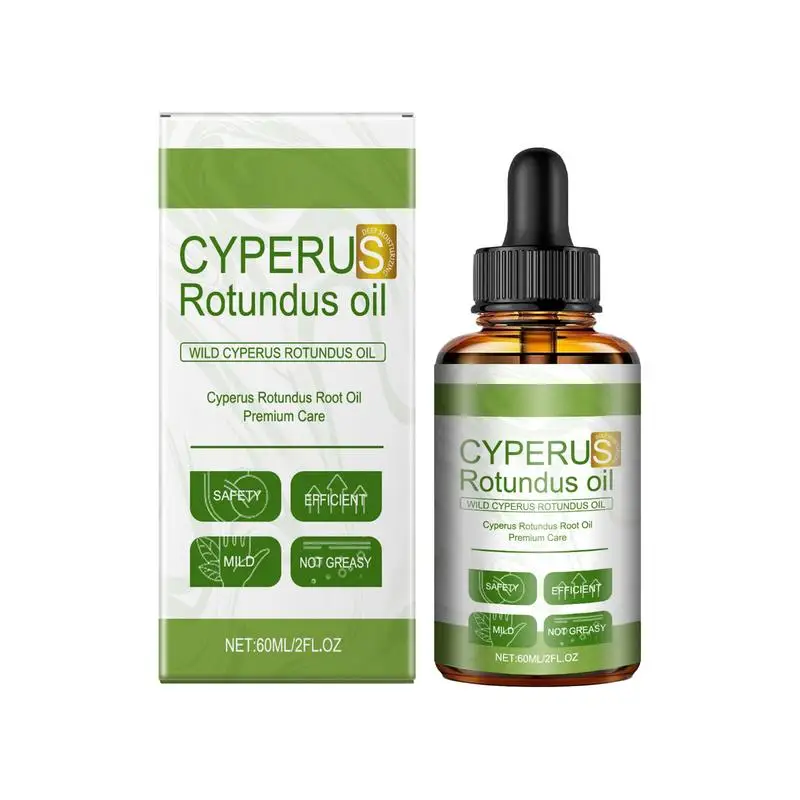 Cyperus Rotundus Olie 60ml Natuurlijke Cipresolie Vermindert de haargroei van het hele lichaam Hydraterende stimulatorolie voor ontharing