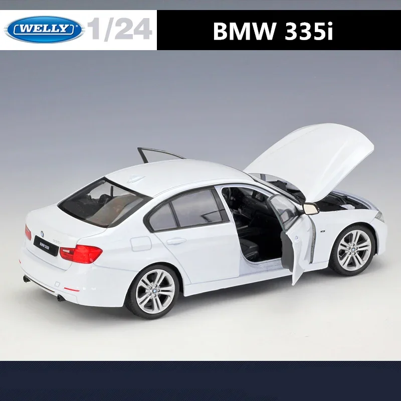 Welly 1:24 BMW 3 Series 335i Alloy Car Model Diecast & Toy Metal Vehicles Car Model High Simulation Collection Children Toy Gift