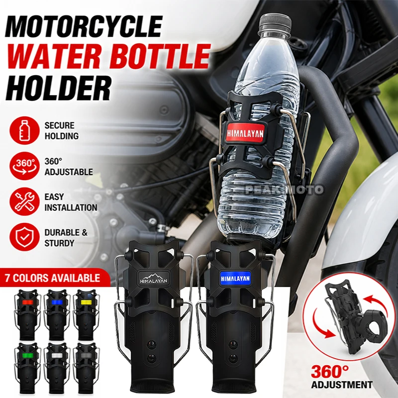 360° Rotatable Handlebar Cup Holder Anti-slip Water Bottle Bracket For RE Himalayan450 Himalayan452 HIMALAYAN 450 452 Scram 411