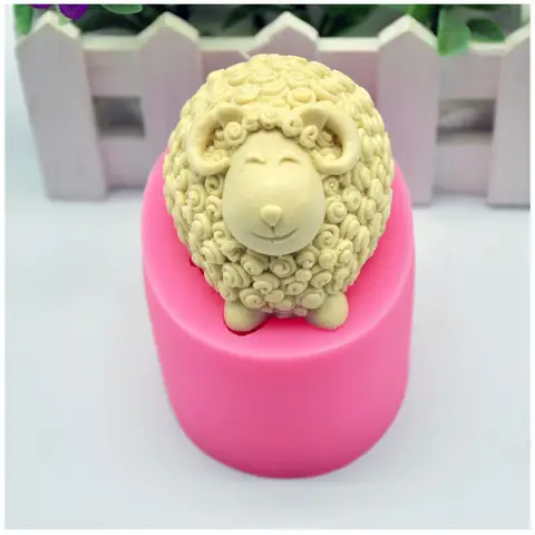 3D 양 모양 퐁당 실리콘 금형 자동차 향기로운 석고 금형 무스 초콜릿 금형 수제 비누 금형 Best5